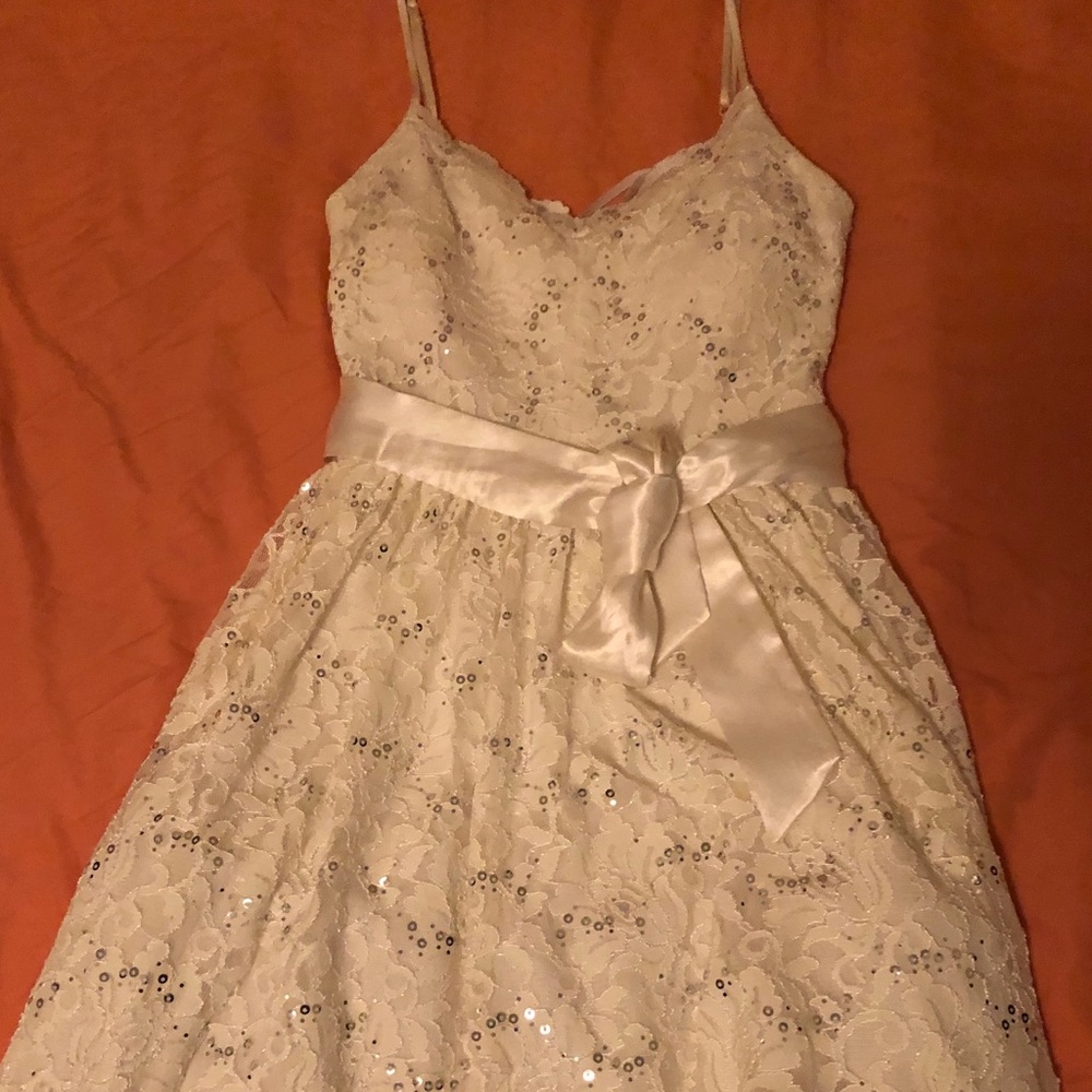 White formal dress